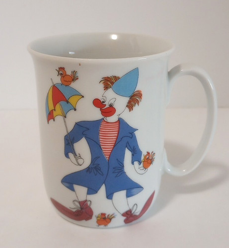 Vintage spal porcelain clown - vintage,